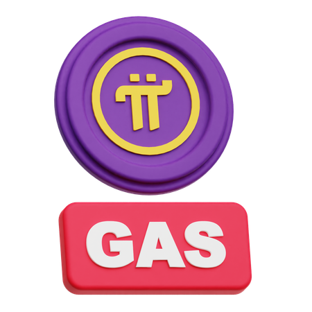 Pi Network Coin Gas  3D Icon
