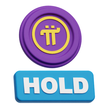 Pi Network Coin Hold  3D Icon