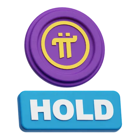 Pi Network Coin Hold  3D Icon