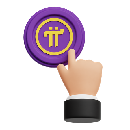 Pi Network Coin Touch  3D Icon
