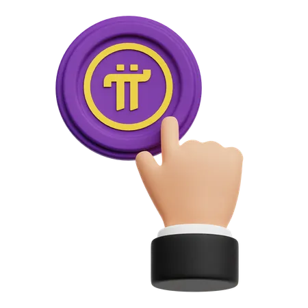 Pi Network Coin Touch  3D Icon