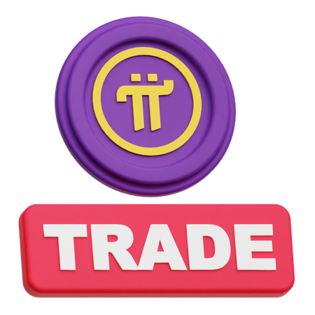 Pi Network Coin Trade  3D Icon