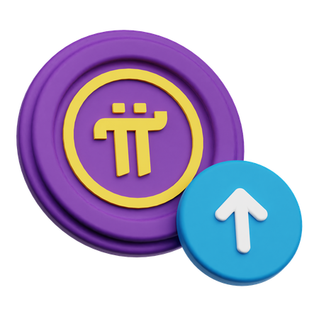 Pi Network Coin Up  3D Icon