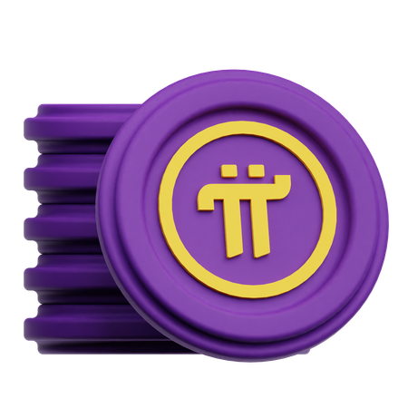 Pi Network Coins  3D Icon