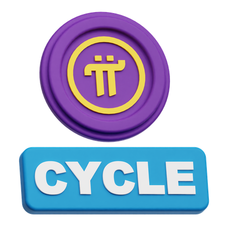 Pi Network Cycle  3D Icon