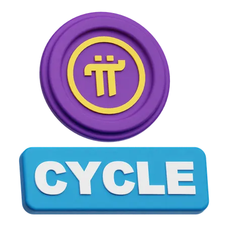 Pi Network Cycle  3D Icon