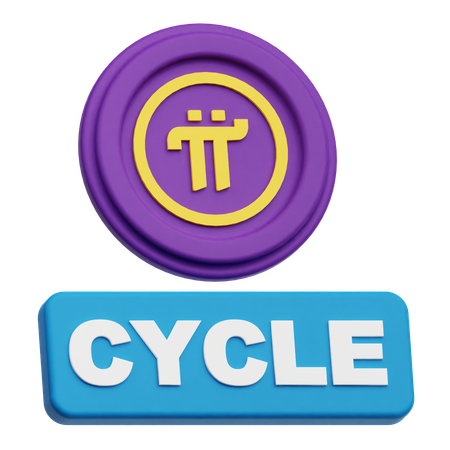 Pi Network Cycle  3D Icon
