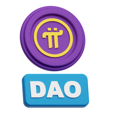 Pi Network Dao  3D Icon