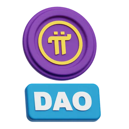 Pi Network Dao  3D Icon