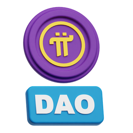 Pi Network Dao  3D Icon