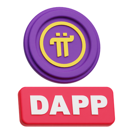 Pi Network Dapp  3D Icon
