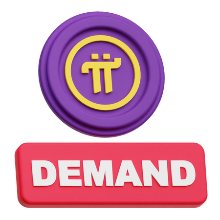 Pi Network Demand  3D Icon