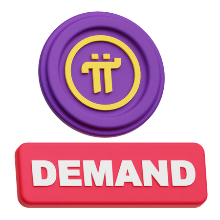Pi Network Demand  3D Icon