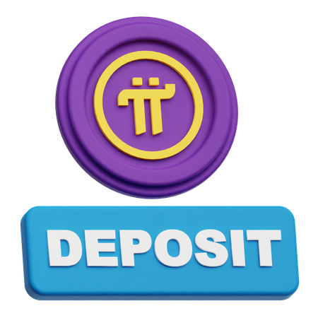 Pi Network Deposit  3D Icon