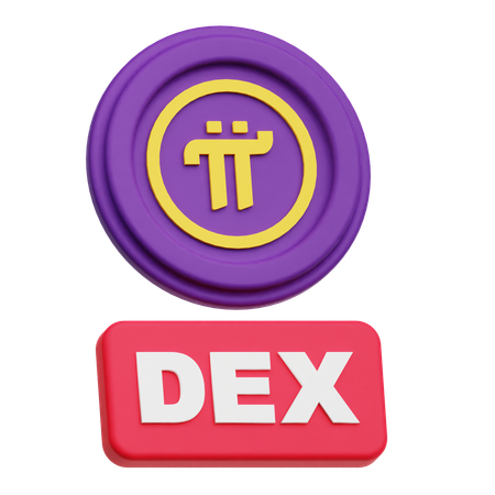 Pi Network Dex  3D Icon
