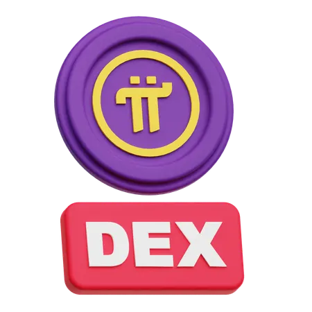 Pi Network Dex  3D Icon