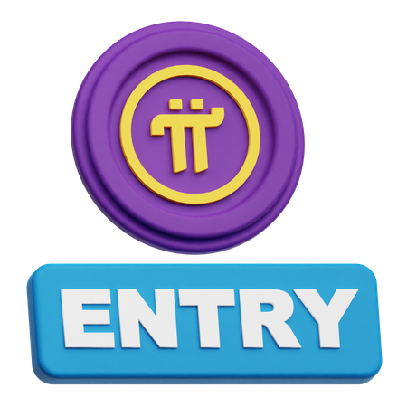 Pi Network Entry  3D Icon