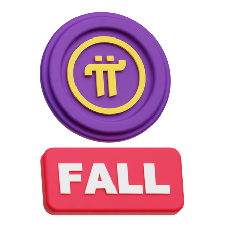 Pi Network Fall  3D Icon