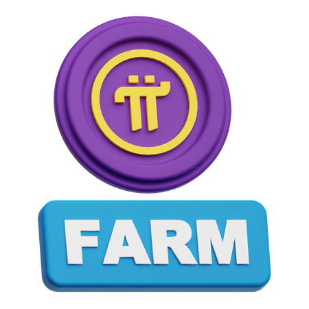 Pi Network Farm  3D Icon