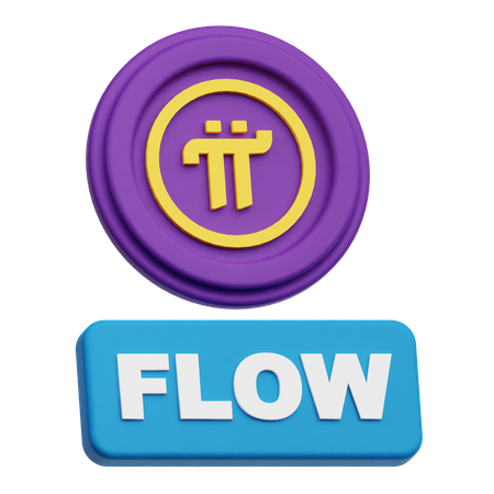Pi Network Flow  3D Icon