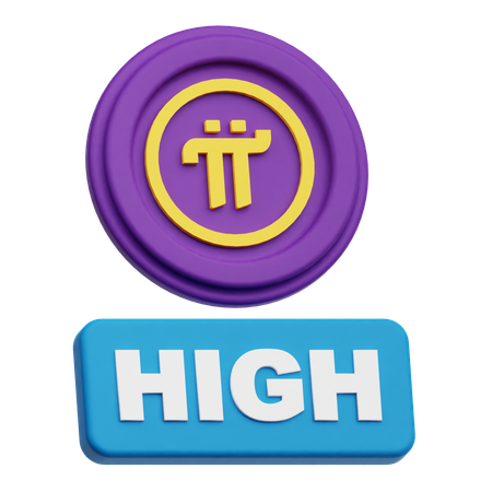 Pi Network High  3D Icon