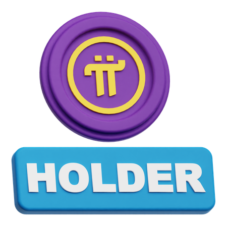 Pi Network Holder  3D Icon