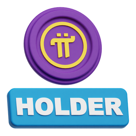 Pi Network Holder  3D Icon
