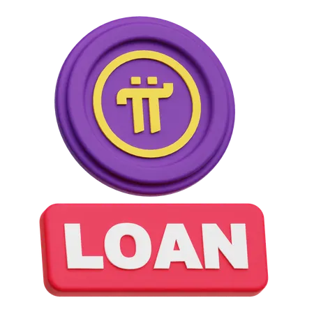 Pi Network Loan  3D Icon