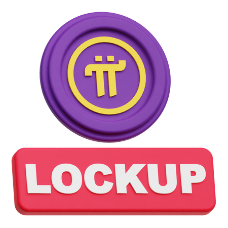 Pi Network Lockup  3D Icon