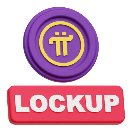 Pi Network Lockup  3D Icon