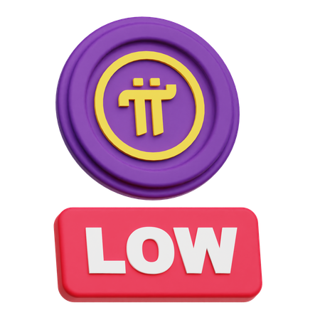 Pi Network Low  3D Icon