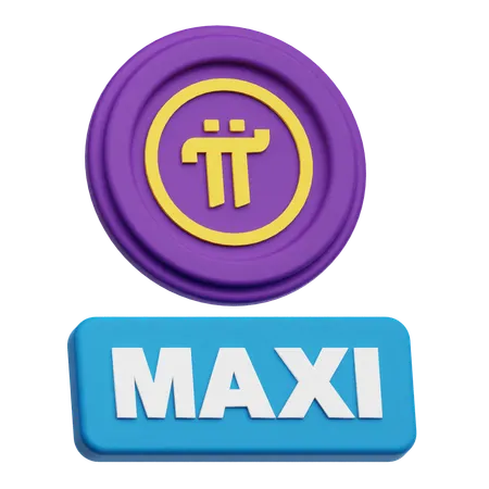 Pi Network Maxi  3D Icon