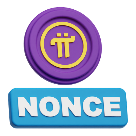 Pi Network Nonce  3D Icon
