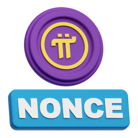Pi Network Nonce  3D Icon