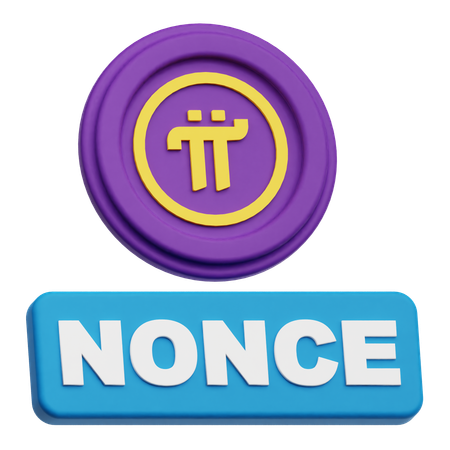 Pi Network Nonce  3D Icon