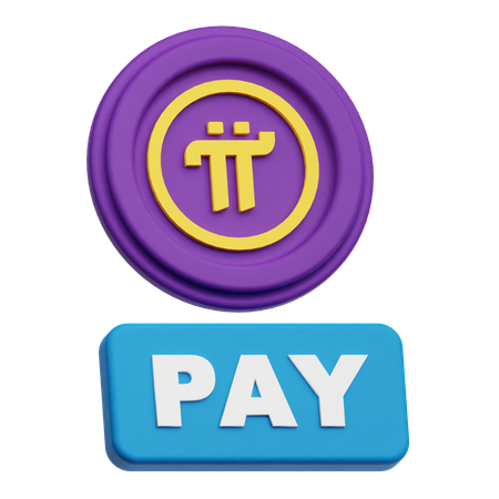Pi Network Pay  3D Icon