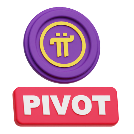 Pi Network Pivot  3D Icon