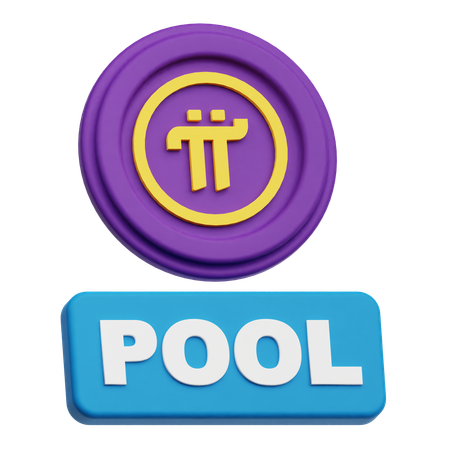Pi Network Pool  3D Icon