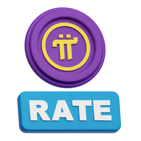 Pi Network Rate  3D Icon