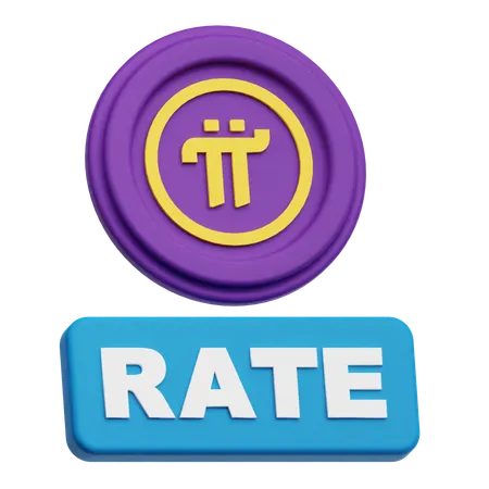 Pi Network Rate  3D Icon