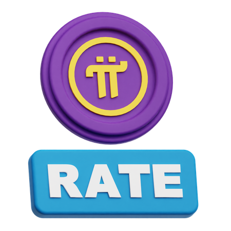 Pi Network Rate  3D Icon