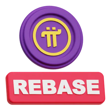 Pi Network Rebase  3D Icon