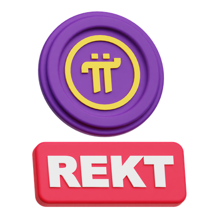 Pi Network Rekt  3D Icon