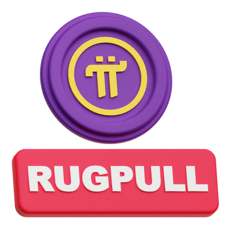 Pi Network Rugpull  3D Icon
