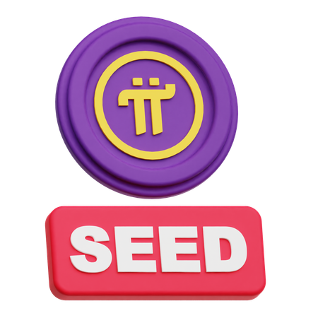 Pi Network Seed  3D Icon