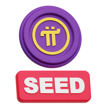 Pi Network Seed  3D Icon