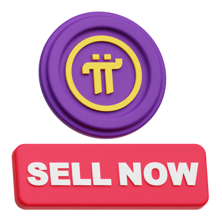 Pi Network Sell Now  3D Icon
