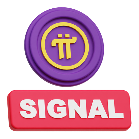 Pi Network Signal  3D Icon
