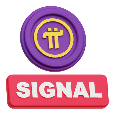 Pi Network Signal  3D Icon