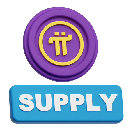 Pi Network Supply  3D Icon
